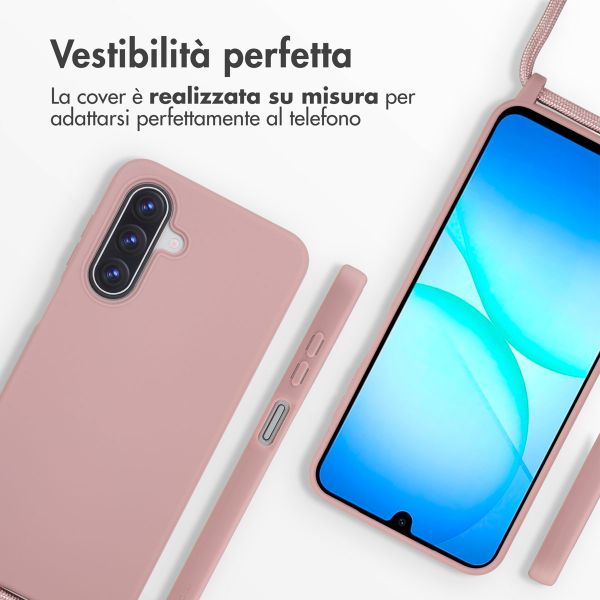 imoshion Cover in Silicone con Cordino Samsung Galaxy A17 (5G) / (4G) - Sand Pink