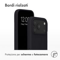 Accezz Cover in silicone liquido con MagSafe Apple iPhone 18 Pro Max / 17 Pro Max - Nero