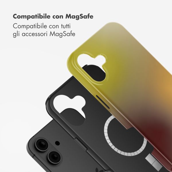 Selencia Cover posteriore Vivid con MagSafe Apple iPhone 16 - Gradient Olive Dust