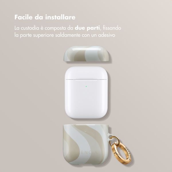 Selencia Cover Vivid  Apple Airpods 1 / 2 - Desert Waves Beige