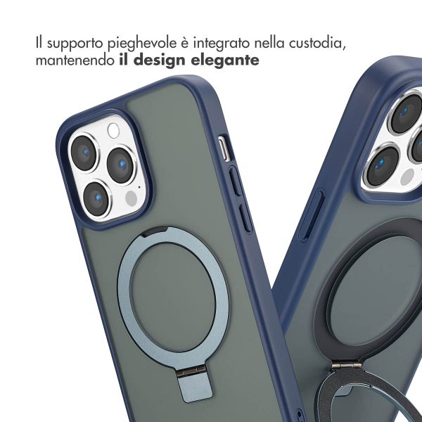 Accezz Cover con anello e supporto con MagSafe Apple iPhone 14 Pro Max - Blu