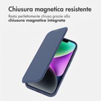 imoshion Bookcase trasparente con MagSafe Apple iPhone 14 / 13 - Blu