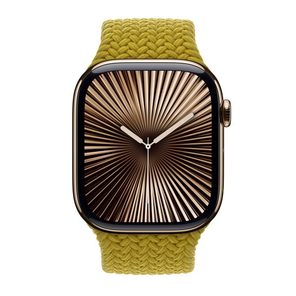 Apple Cinturino Solo intrecciato Apple Watch | 38/40/41/42 mm - Taglia 4 - Chartreuse