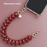 Selencia Cover trasparente con ganci + laccetto da polso Lova Apple iPhone 11 - Burgundy