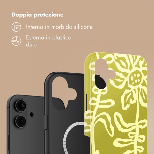 Selencia Cover posteriore Vivid con MagSafe Apple iPhone 16 - Chalky Bloom