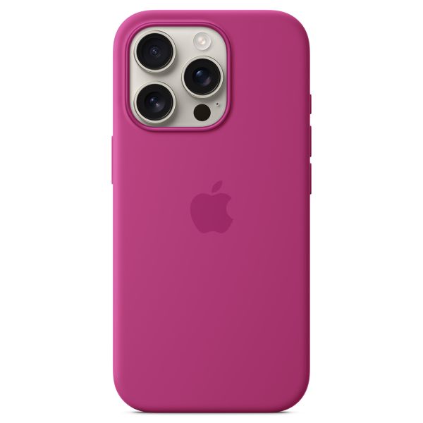 Apple Cover Posteriore in Silicone con MagSafe Apple iPhone 16 Pro - Fucsia