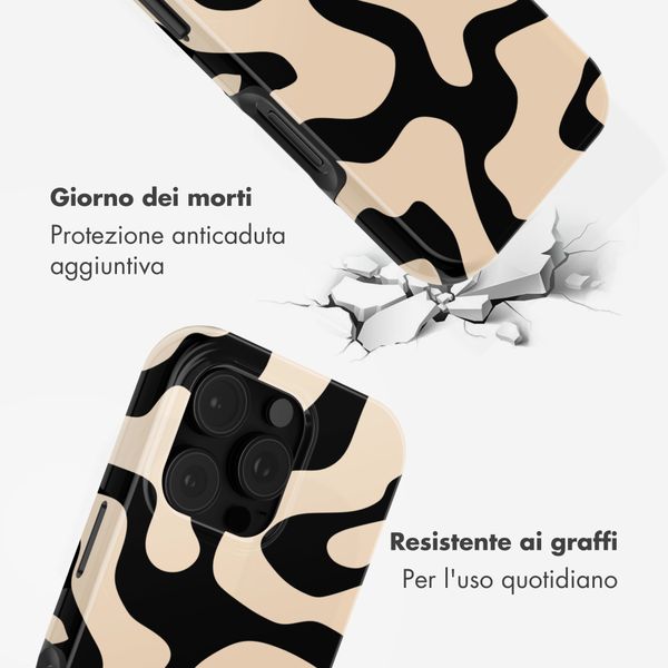 Selencia Cover Posteriore Vivid Apple iPhone 16 Pro - Art Wave Black