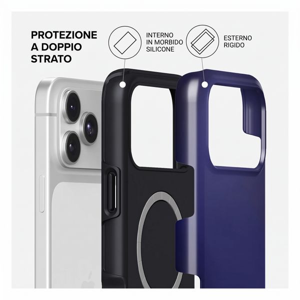 Burga Cover Posteriore Resistente con MagSafe Apple iPhone 18 Pro - Moonwalker