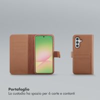 Selencia Libreria rimovibile Olyn con MagSafe Samsung Galaxy A56 - Marrone
