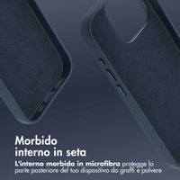 Accezz Cover in Pelle con MagSafe Apple iPhone 15 Pro - Nightfall Blue