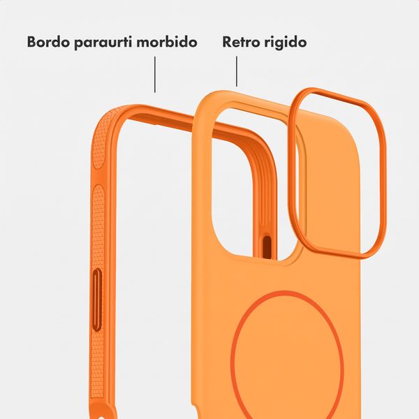 imoshion Cover posteriore Color con Thin MagSafe Ring Apple iPhone 16 Pro - Arancio