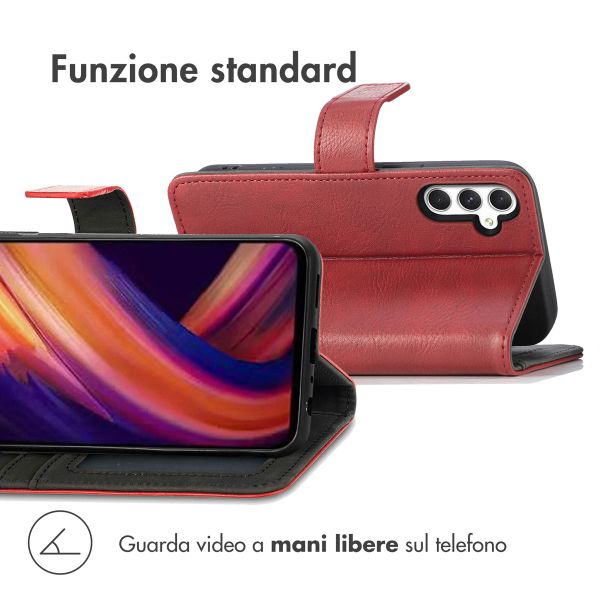 imoshion Cover a libro di Lusso Samsung Galaxy A25 (5G) - Rosso