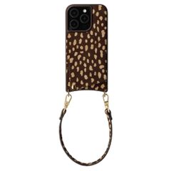 Selencia Nova cover posteriore in vera pelle con portacarte Apple iPhone 15 Pro - Fawn Chic