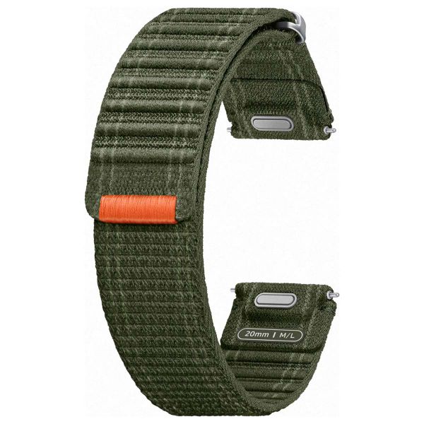 Samsung Cinturino in tessuto originale Samsung Galaxy Watch 4 / 5 / 6 / 7 / FE (20 mm) - Taglia M/L - Khaki