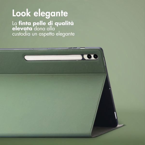 Accezz Cover Tablet Classica Samsung Galaxy Tab S10 Plus / Tab S9 FE Plus / Tab S9 Plus - Verde