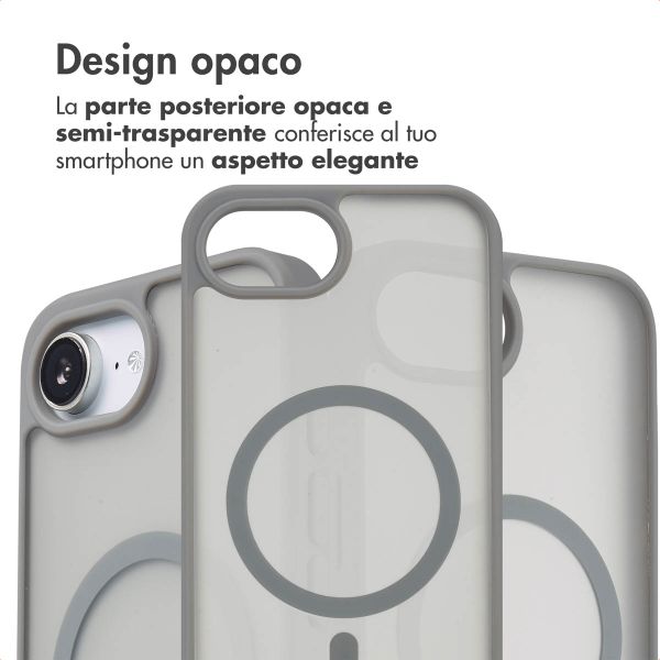 imoshion Cover posteriore Color Guard con MagSafe Apple iPhone 17e / 16e - Grigio