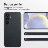 Accezz Cover in Pelle con MagSafe Samsung Galaxy S24 Plus - Onyx Black