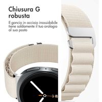 imoshion Cinturino in nylon Alpine Samsung Galaxy Watch 8 (40/44mm) / Classic (46mm) - Bianco
