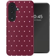 Selencia Cover Posteriore Vivid Samsung Galaxy S26 - Happy Dots Burgundy