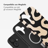Selencia Cover posteriore Vivid con MagSafe Apple iPhone 17 - Art Wave Black