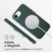 Accezz Cover in Pelle con MagSafe Apple iPhone 17e / 16e - Cedar Green