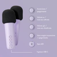 imoshion Sing & Shine Karaoke Set - Altoparlante e 2 microfoni - Lavender Lilac