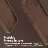 Accezz Cover in Pelle con MagSafe Apple iPhone 17 - Marrone caffè