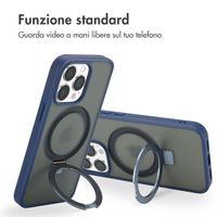 Accezz Cover con anello e supporto con MagSafe Apple iPhone 13 Pro - Blu