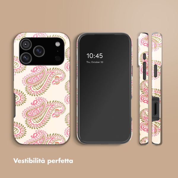 Selencia Cover posteriore Vivid con MagSafe Apple iPhone 17 Pro - Paisley Blush
