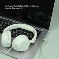 imoshion Cuffie per bambini con filo - cavo AUX - limitatore di decibel - Mint Green