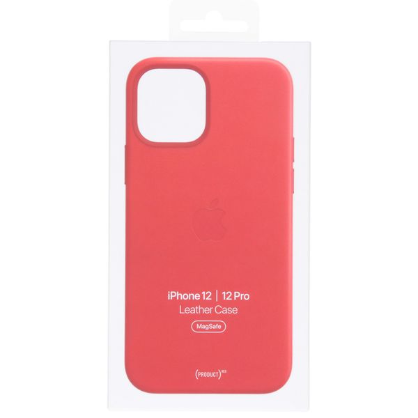 Apple Cover in Pelle MagSafe  iPhone 12 (Pro)  - Rosso