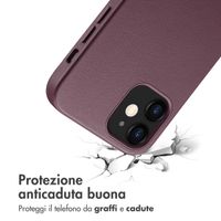 Accezz Cover in Pelle con MagSafe Apple iPhone 12 (Pro) - Heath Purple
