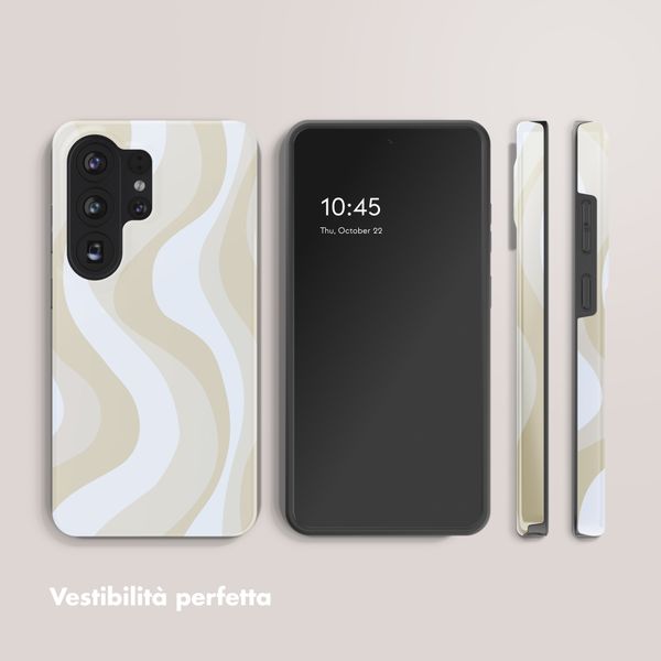 Selencia Cover posteriore Vivid con MagSafe Samsung Galaxy S26 Ultra - Desert Waves Beige