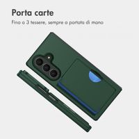 imoshion Backcover con porta carte Samsung Galaxy Z Fold 8 Ultra - Verde scuro