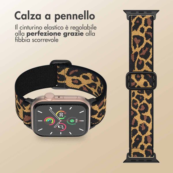 imoshion Cinturino in nylon elastico Apple Watch | 38/40/41/42 mm - Leopard