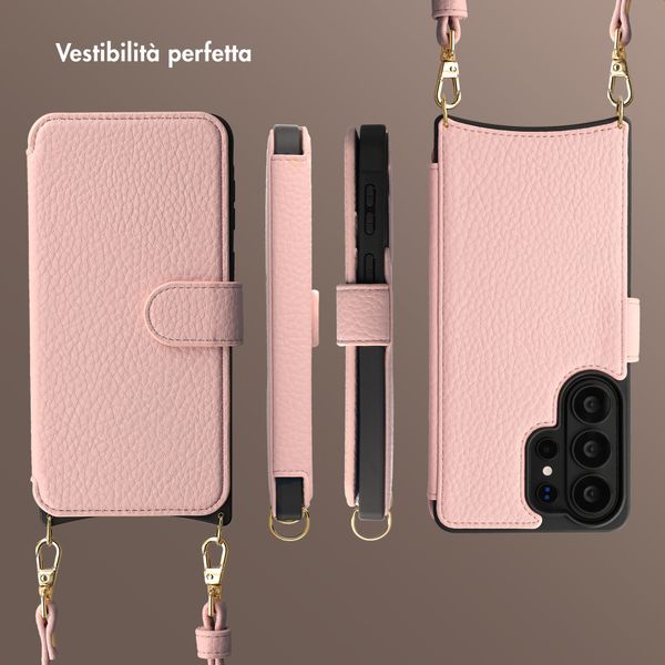 Selencia Cover Riva con MagSafe e cordino Samsung Galaxy S26 Ultra - Old Pink