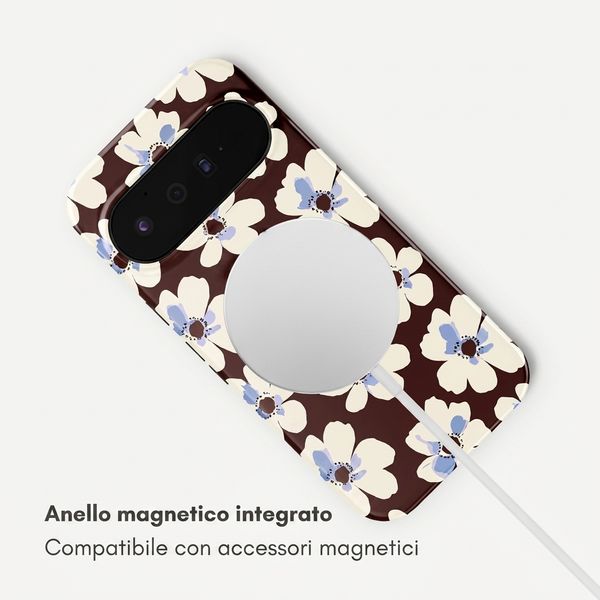 Selencia Cover posteriore Vivid con MagSafe Google Pixel 11 Pro - Choco Flower Pop