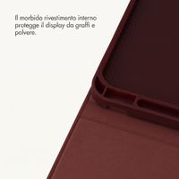 Selencia Custodia a libro Croco Apple iPad Air 11 pollici (2026) M4 / (2025) M3 / (2024) M2 / Air 5 (2022) / Air 4 (2020) - Burgundy