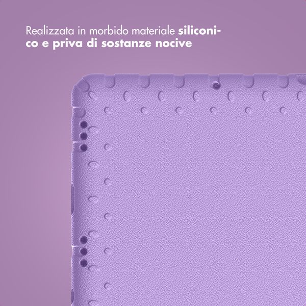 imoshion Cover Posteriore Kidsproof con Maniglia Samsung Galaxy Tab A11 Plus / A9 Plus - Lilla