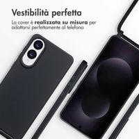 imoshion Cover in Silicone con Cordino Samsung Galaxy S25 Edge - Nero
