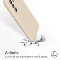 Accezz Cover Posteriore in Silicone Liquido Samsung Galaxy A57 (5G) - Stone