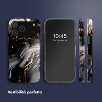 Selencia Cover posteriore Vivid con MagSafe Apple iPhone 17 Pro Max - Chic Marble Black