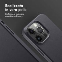 Accezz Cover in Pelle con MagSafe Apple iPhone 14 Pro - Onyx Black