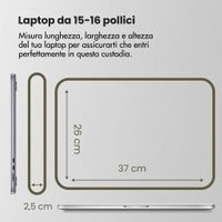 Accezz Cover laptop 15-16 pollici - Verde scuro
