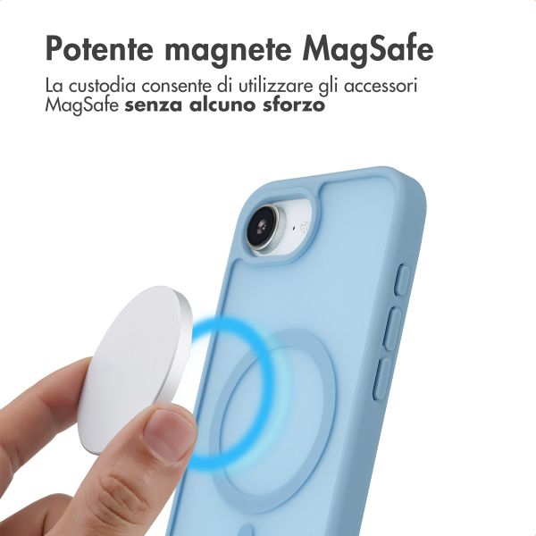 imoshion Cover posteriore Color Guard con MagSafe Apple iPhone 17e / 16e - Azzurro