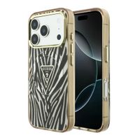 Guess Cover MagSafe Apple iPhone 18 Pro / 17 Pro - Zebra Gold