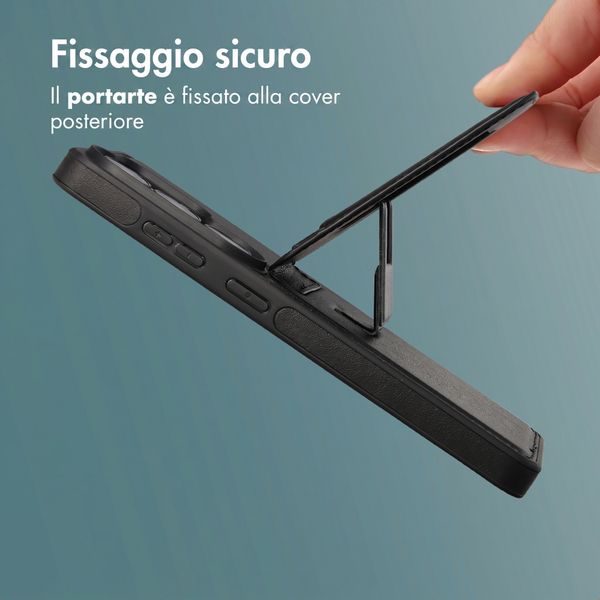imoshion Cover Posteriore con Porta Carte e supporto Samsung Galaxy S26 Ultra - Nero