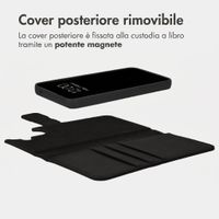 imoshion Cover a libro di lusso 2-in-1 rimovibile Samsung Galaxy A55 - Nero