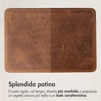 Accezz Cover in pelle per Apple MacBook 14 pollici - Laptopsleeve - Cognac