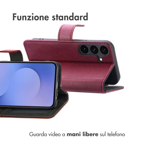 imoshion Cover a libro di Lusso Samsung Galaxy S25 FE - Bordeaux